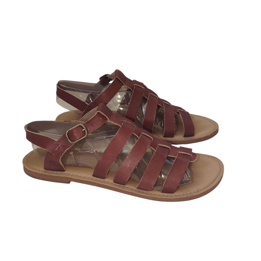 Earthkeepers Sheafe Fisherman Strappy Sandals 9 Brown